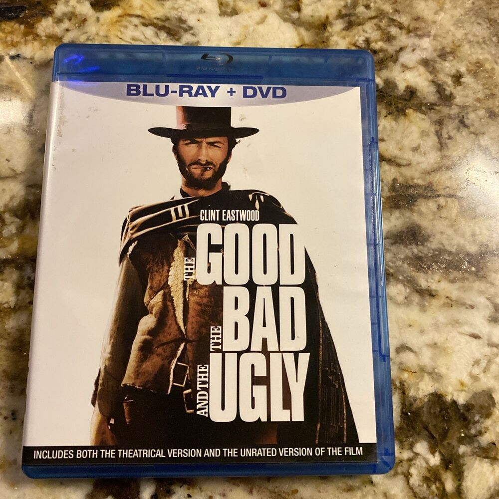 The Good, the Bad and the Ugly (Blu-ray, 1966) Clint Eastwood Classic Western
